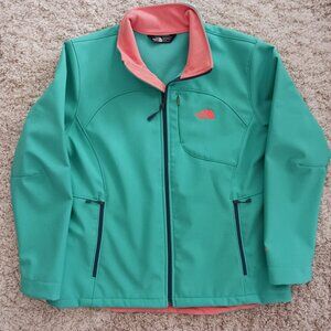 The North Face Jacket Womens Size XL Small Green Windwall Full Zip Jacket NWOT